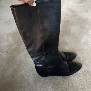 Black calf high boots!